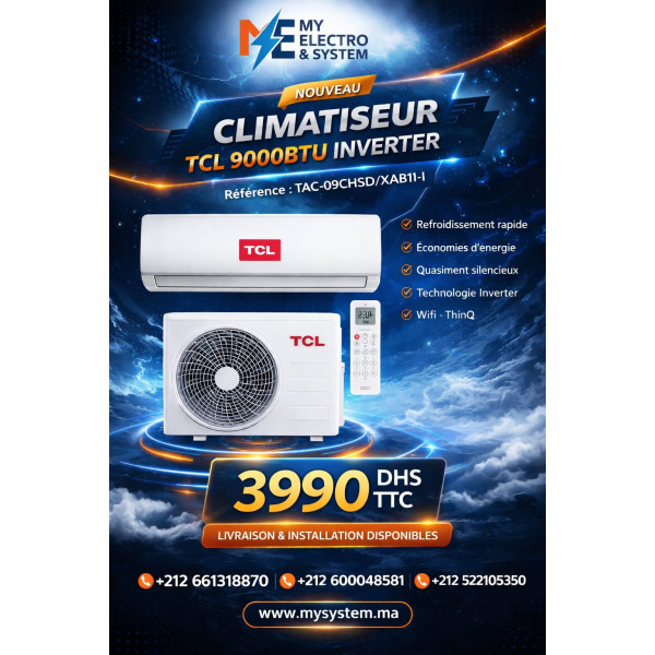 TCL 9K INVERTER BLANC