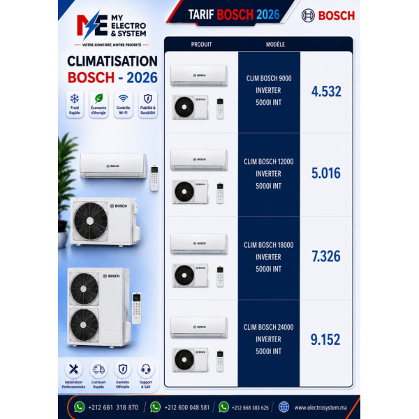BOSCH CLIMATISEUR INVERTER 5000I